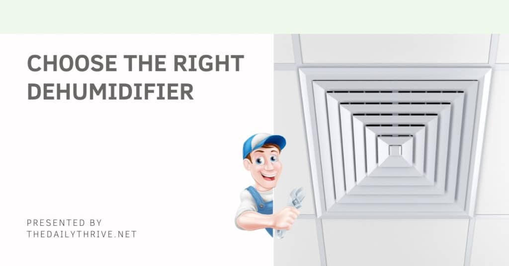 how to choose the right dehumidifier