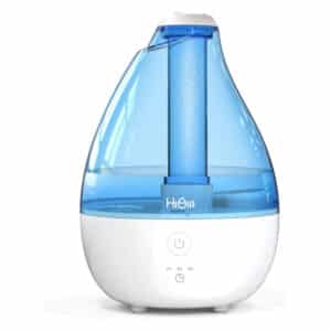 cool mist humidifier - humidifier for baby bedroom, all night moisture, quiet humidifier with high low mist, auto-off timer, night light, easy use filterless humidifier for home office nursery