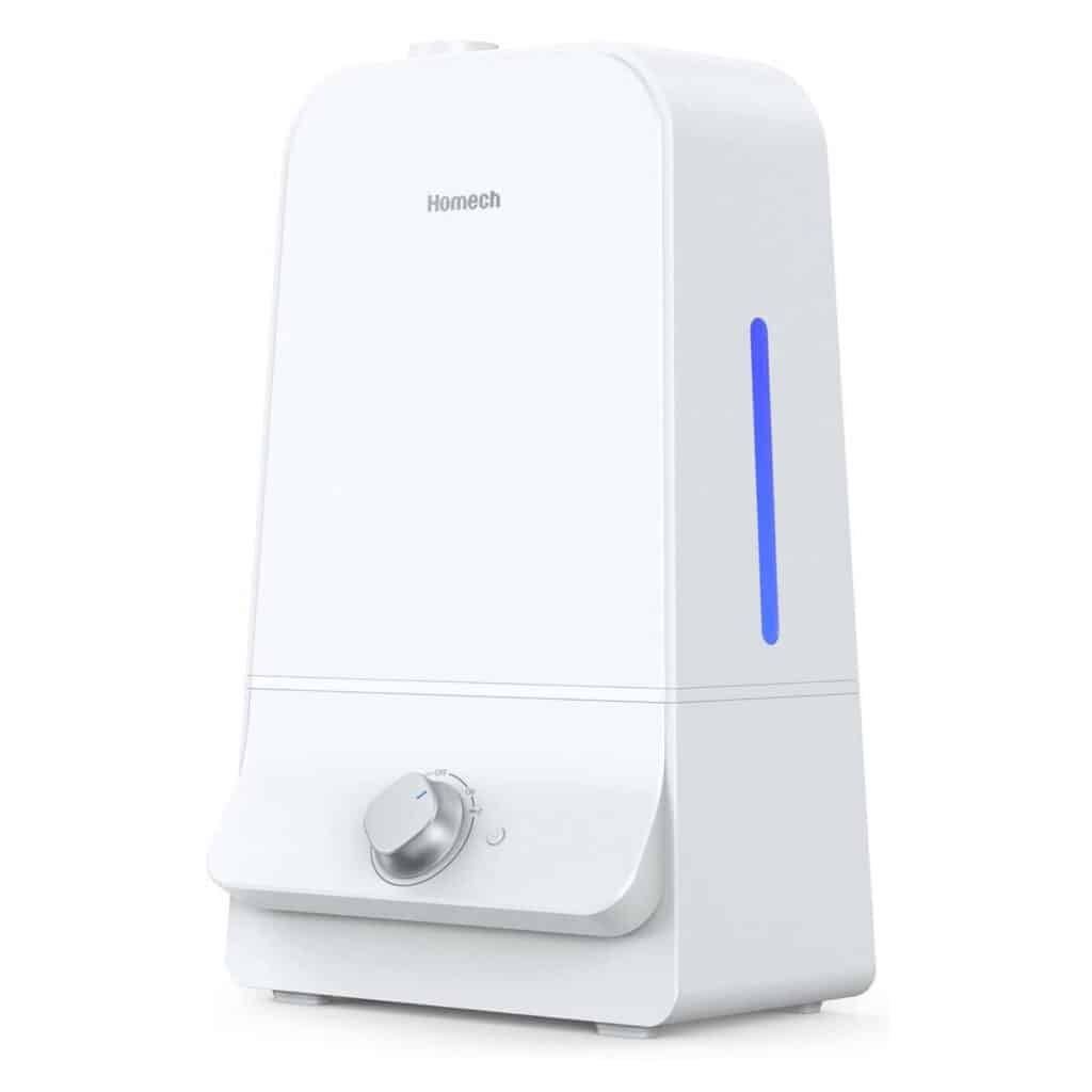 Homech Cool Mist Humidifiers Large Room, 27dB Cool Mist Humidifiers, Humidifiers 6L Tank Capacity