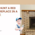 How To Paint a Red Brick Fireplace In a Tan Tone