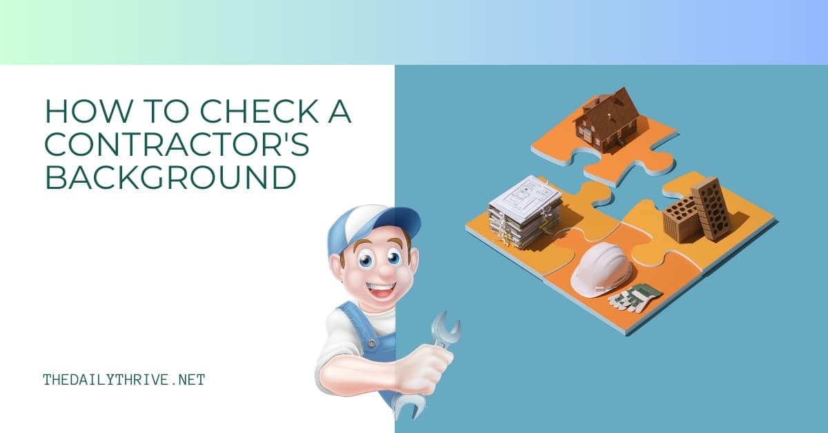 How to Check a Contractor's Background